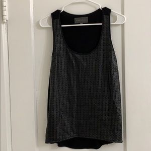 Vegan leather Anthro top!